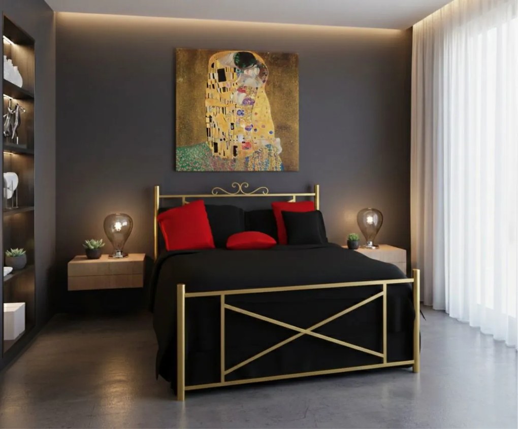 Легло Orion-90x190-Gold-Με ποδαρικό