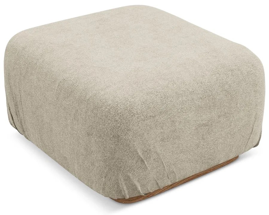 Бежова модулна табуретка от букле Ailani – Makamii