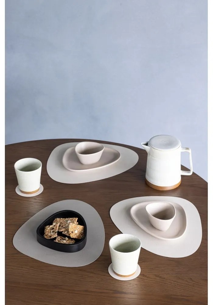 Кафява декоративна дървена кутия за съхранение 26x23x3 cm Curve L – LIND DNA