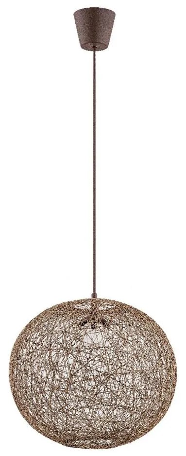 Пендел ABAKA 1xE27/15W/230V кафяв