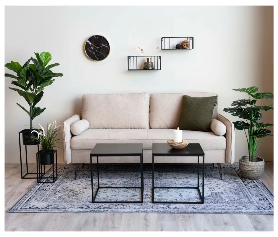 Черна масичка за кафе , 45 x 45 cm Vita - House Nordic