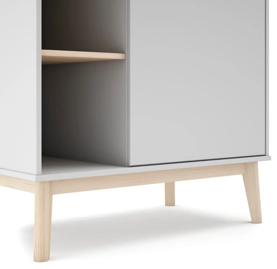 Бял детски гардероб 90x181 cm Esteban - Marckeric