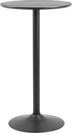 KORFU Черен - ВИСОКА БАРОВА/КУХНЕНСКА МАСА ФУРНИР СТОМАНЕН КРАК