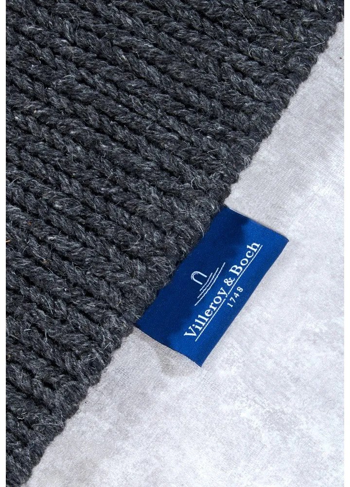 Тъмносива ръчно изработена вълнена пътека 80x200 cm Francois – Villeroy&amp;Boch