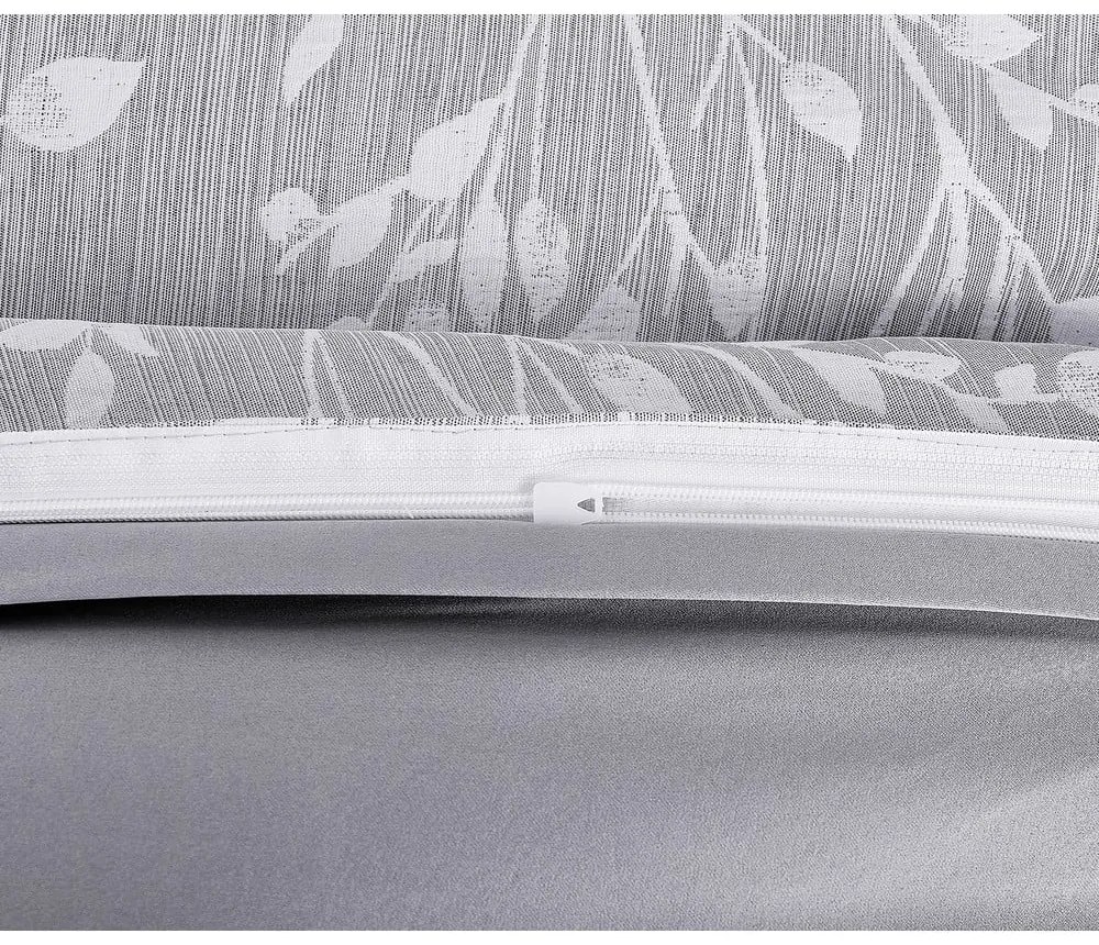 Сиво единично спално бельо от жакард 140x200 cm Boston – My House