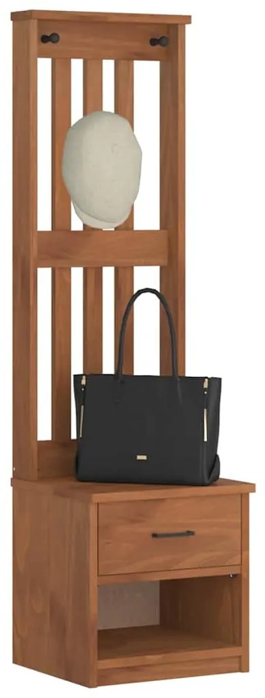 4010481 vidaXL L Дърво за антре SANDNES 45x40x159,5 cm масивна дървесина бор