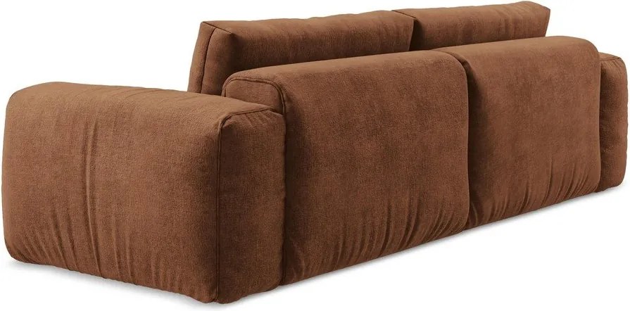 Теракотен шенилов сгъваем диван 275 cm Kuki – Makamii