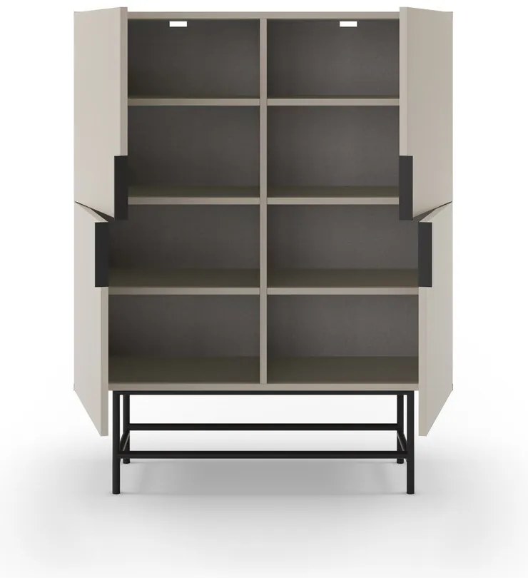 Кремаво шкафче 100x128 cm Eldia – Marckeric