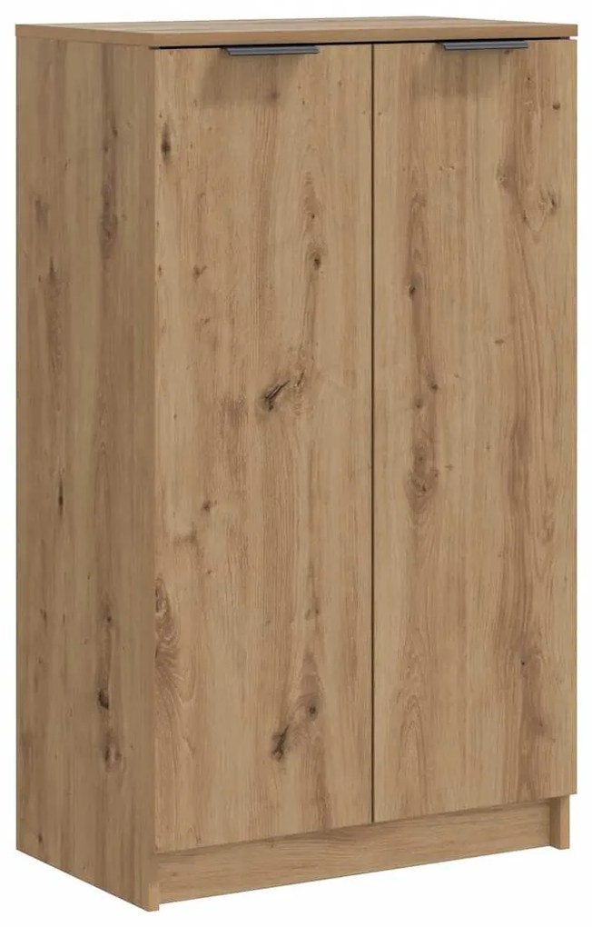 856994 vidaXL Шкаф за обувки дъб артизан 59x35x100,5 см инженерна дървесина