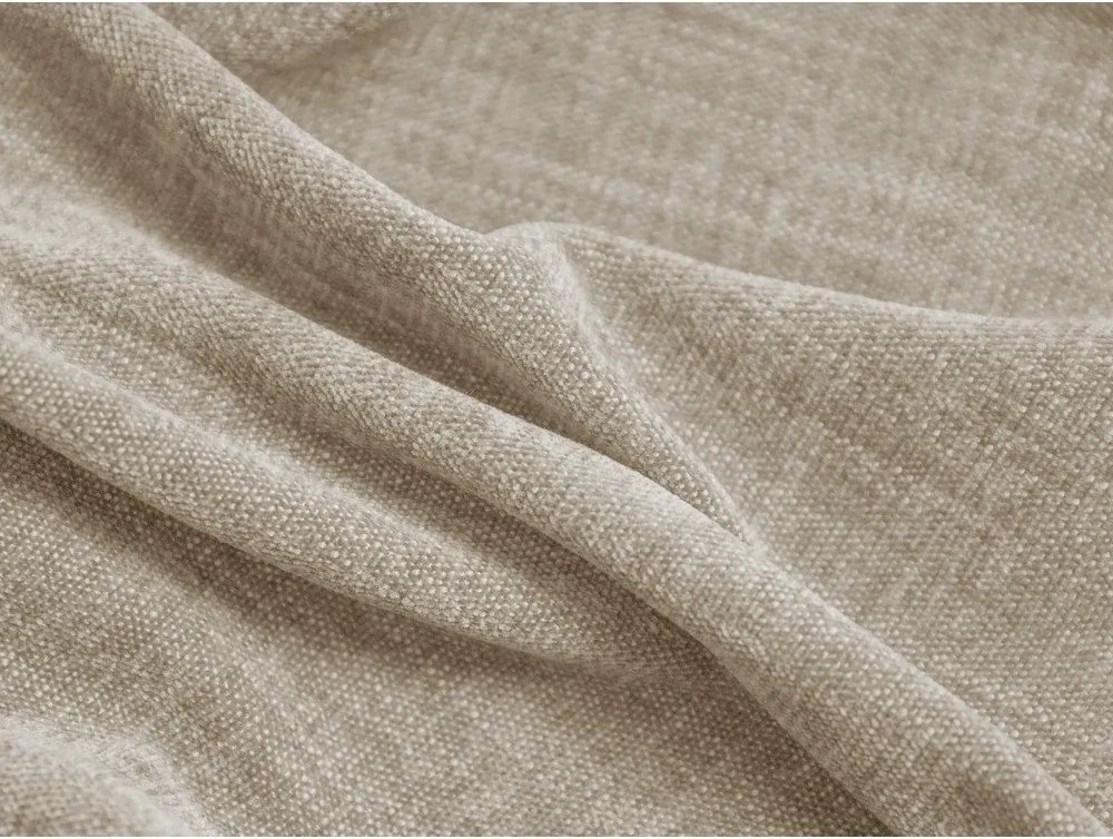 Бежово двойно легло 160x200 cm тапицирано с място за съхранение с включена подматрачна рамка Martina – Micadoni