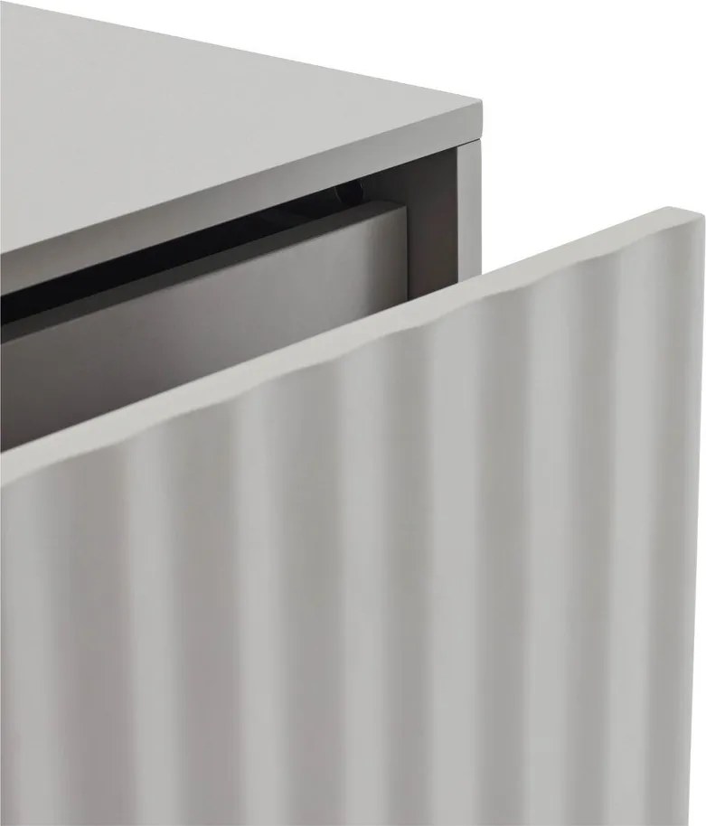 Светлосиво матово нощно шкафче Sierra – Teulat