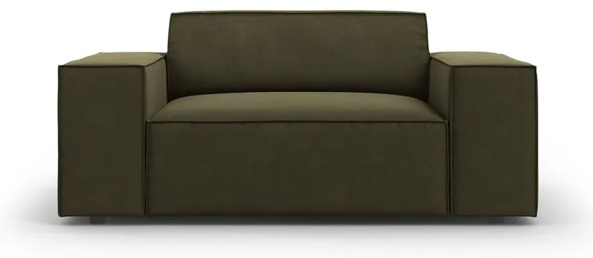 Зелено кадифено кресло Jodie – Micadoni Home