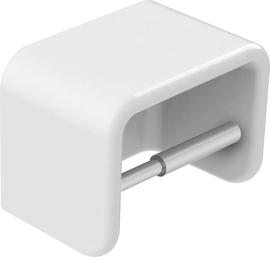 Държач за тоалетна хартия с капак, A3870ZB000, Roca, порцелан, бял, 14.5х11х9.5см