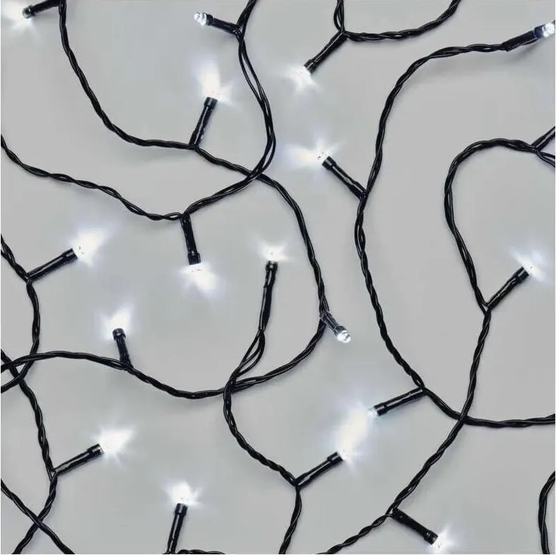 LED Външен  гирлянд 50xLED/5m IP44 студено бяло