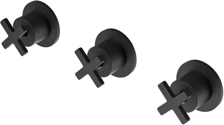 Смесител за вграждане Elle Cross La Torre III-черен