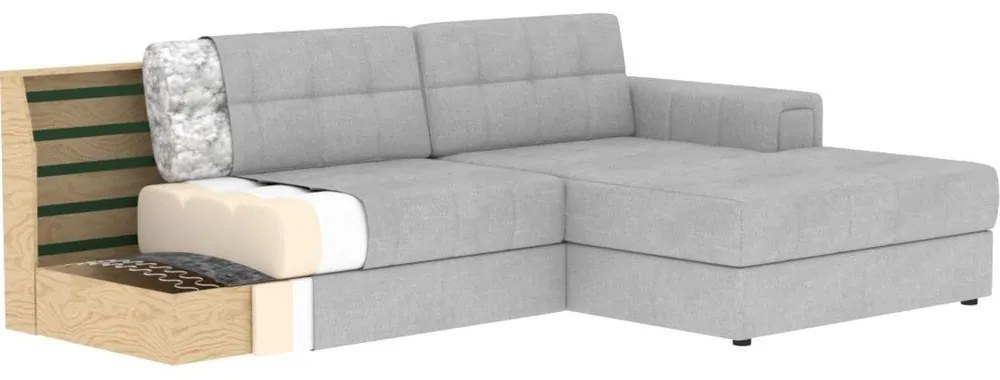 Светлокафяв кадифен сгъваем ъглов диван (десен ъгъл) Blezalt – ELTAP