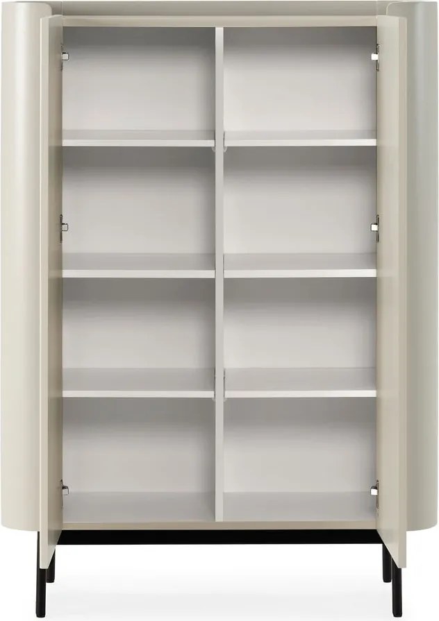 Кремаво шкафче 100x140x40 cm Willa – MOME