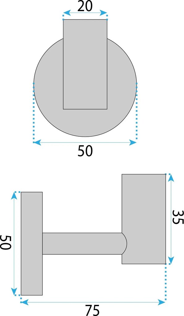 Закачалка за баня 5705 Galo Brush Gold