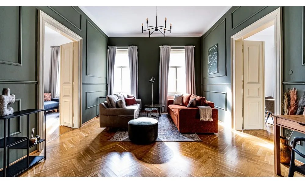 Тъмносив разтегателен диван Emile - Bobochic Paris