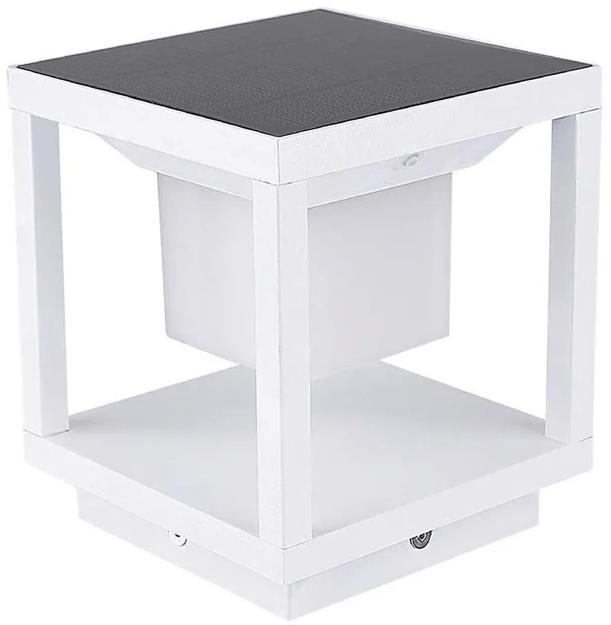 LED соларна лампа с сензор LED/2W/5,5V 3000K IP65 2600 mAh бяла