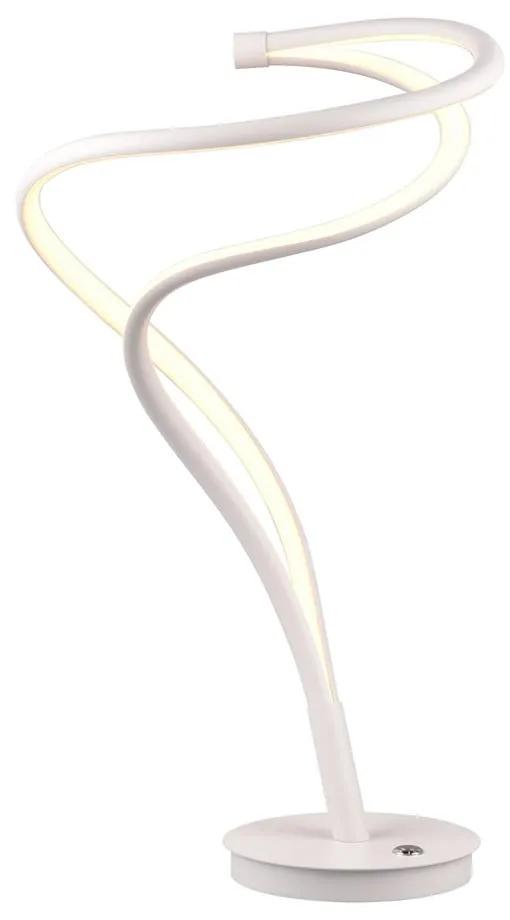 Бяла LED настолна лампа с метален абажур (височина 56 см) Nala - Trio Select
