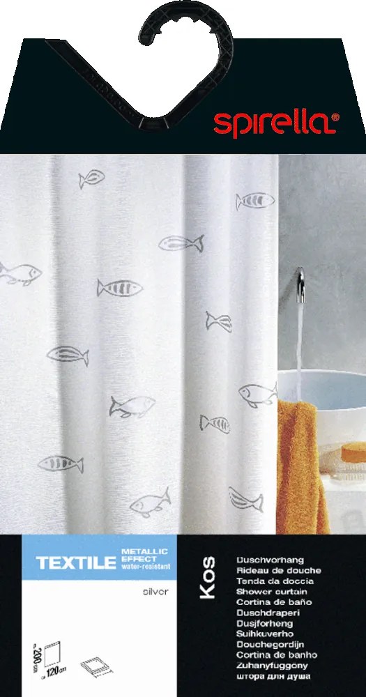 Завеса за душ 180x200 cm Kos – Spirella