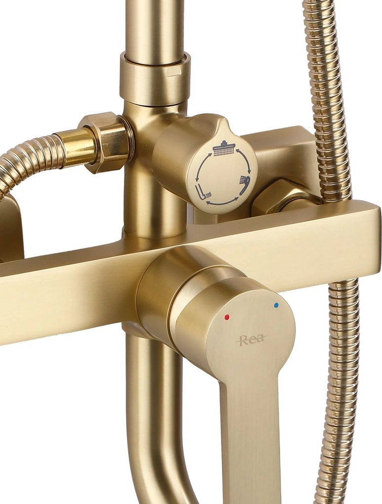 Комплект за душ REA ARGUS GOLD BRUSH