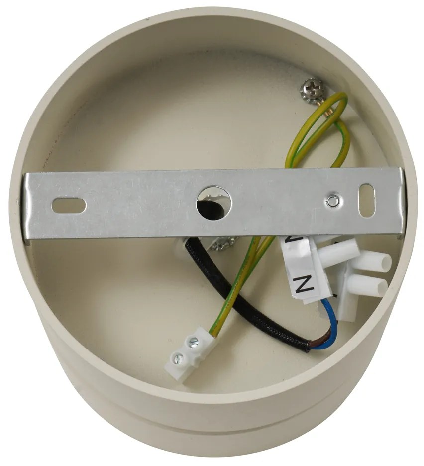 Модерен таванен прожектор бежов G9 кръгъл въртящ се и накланящ се - Go Nine