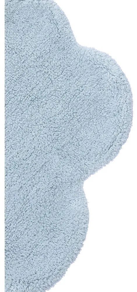 Светлосин ръчно изработен памучен детски килим подходящ за пране 70x100 cm Mini Dream – Lorena Canals