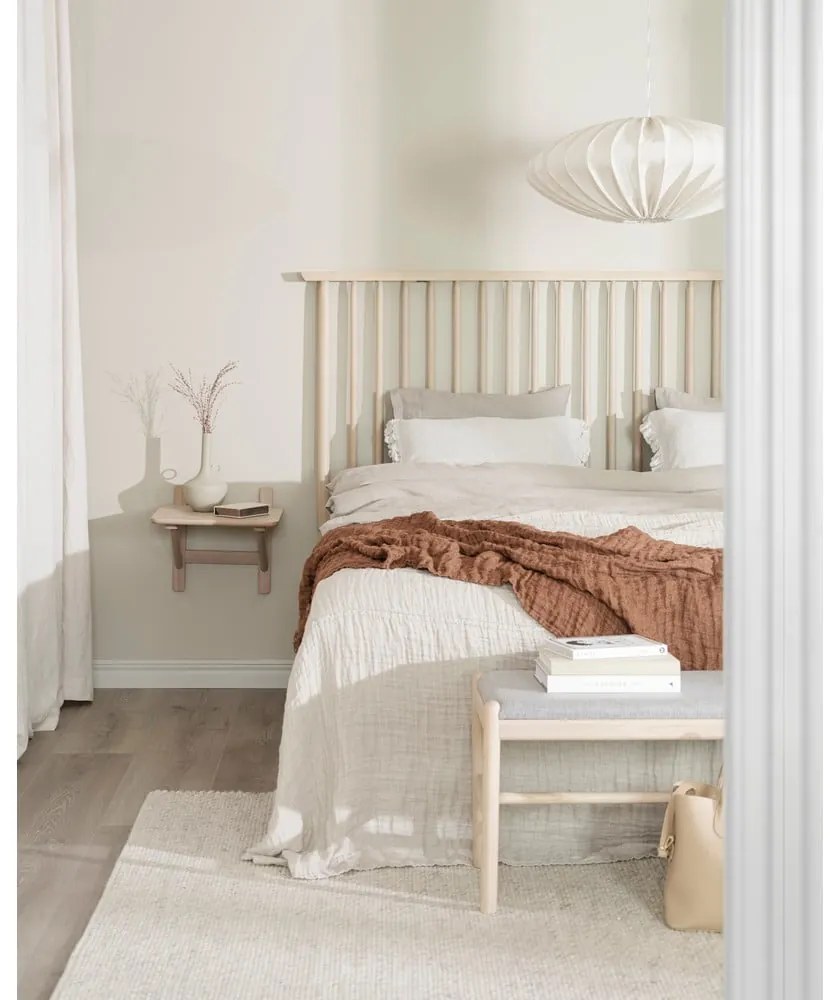 Нощно шкафче в дъбов декор с рафтове Camrose - Rowico