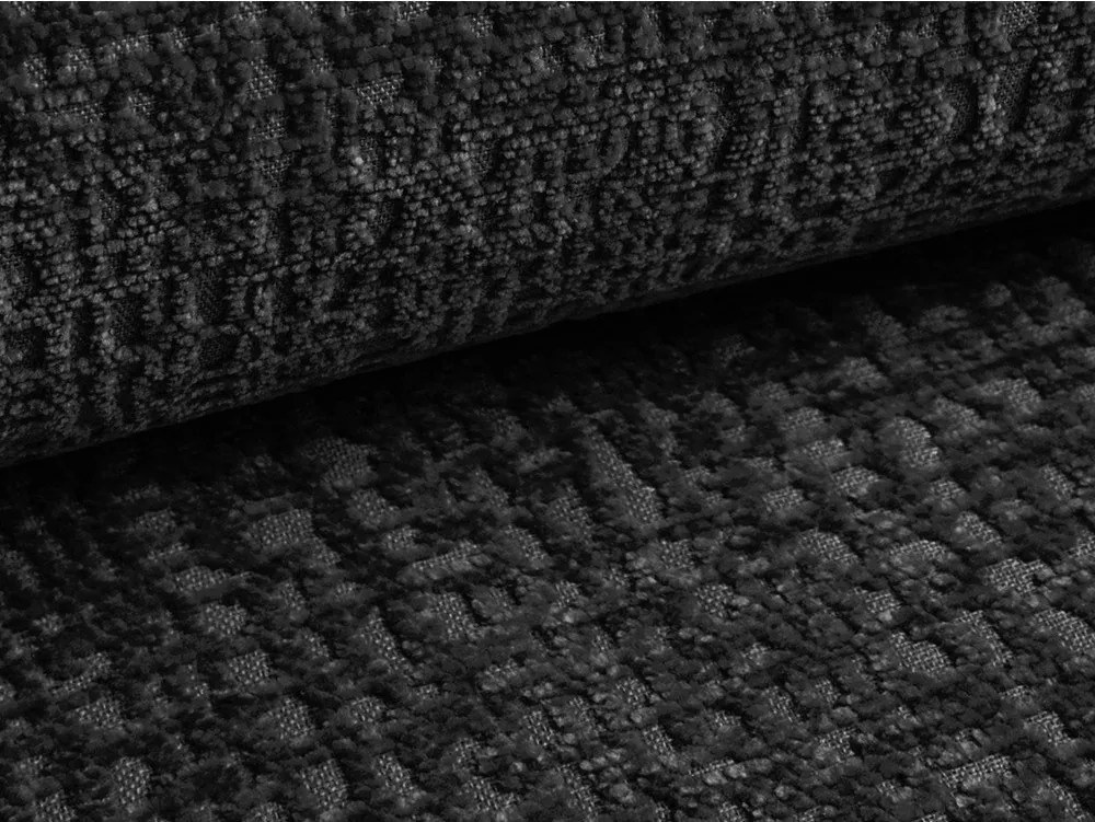 Черен разтегателен ъглов диван с място за съхранение Kalena – Makamii