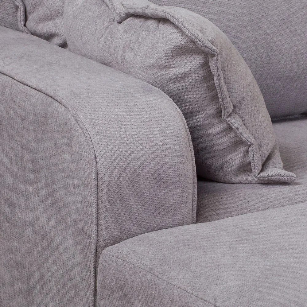 Сив ъглов диван (ляв ъгъл) Beata - Ropez