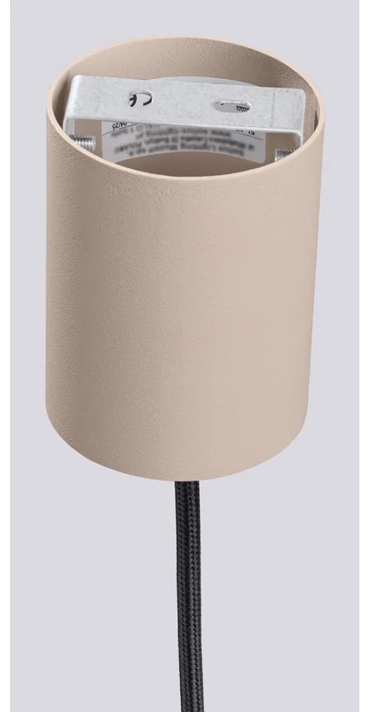 Кафяво-сиво висящо осветително тяло със стъклен абажур ø 12 cm Orbital – Sollux