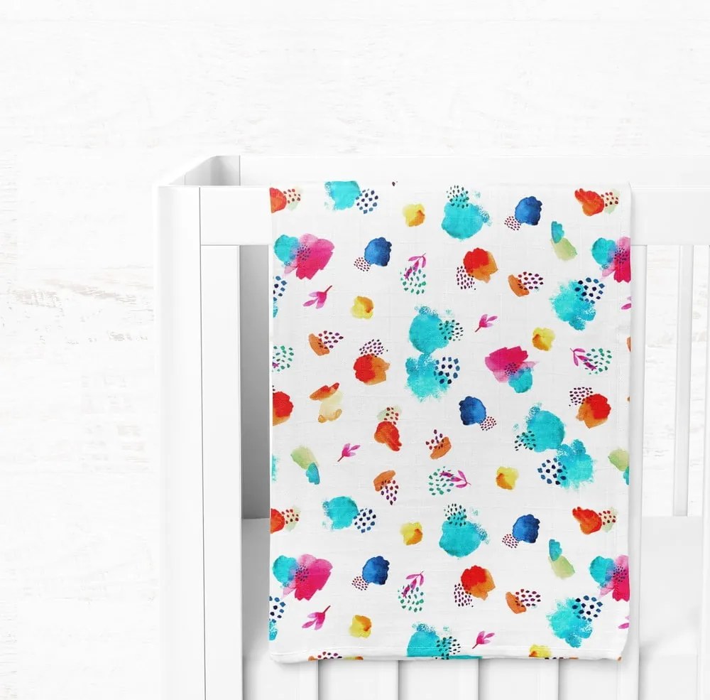 Бяло муселиново бебешко одеяло 75x100 cm Summer – Mijolnir