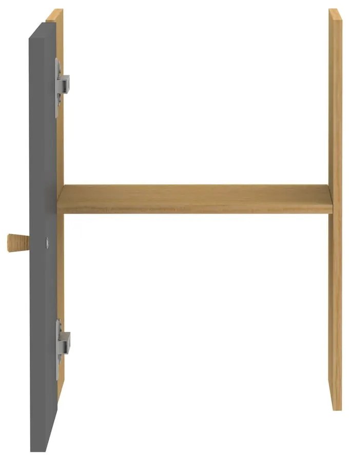 Тъмно сив компонент с врата 33x43 cm Z Cube - Tenzo