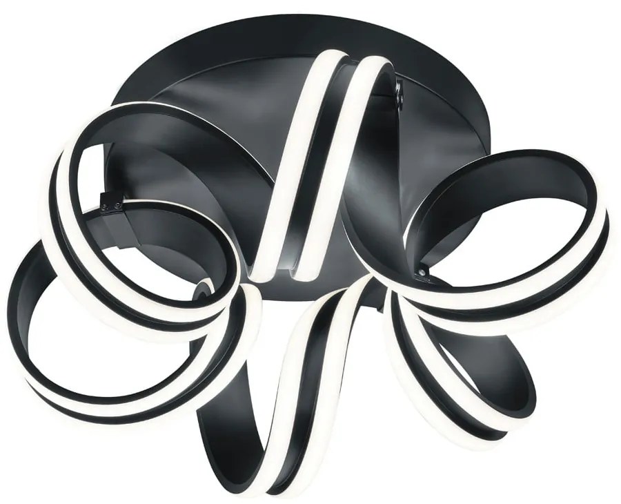 Черно LED осветително тяло за таван Carrera – Trio