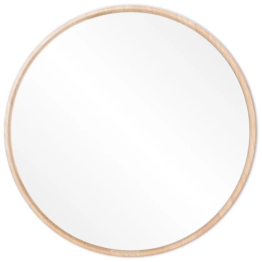 Стенно огледало с рамка от масивен дъб , ⌀ 32 cm Look - Gazzda