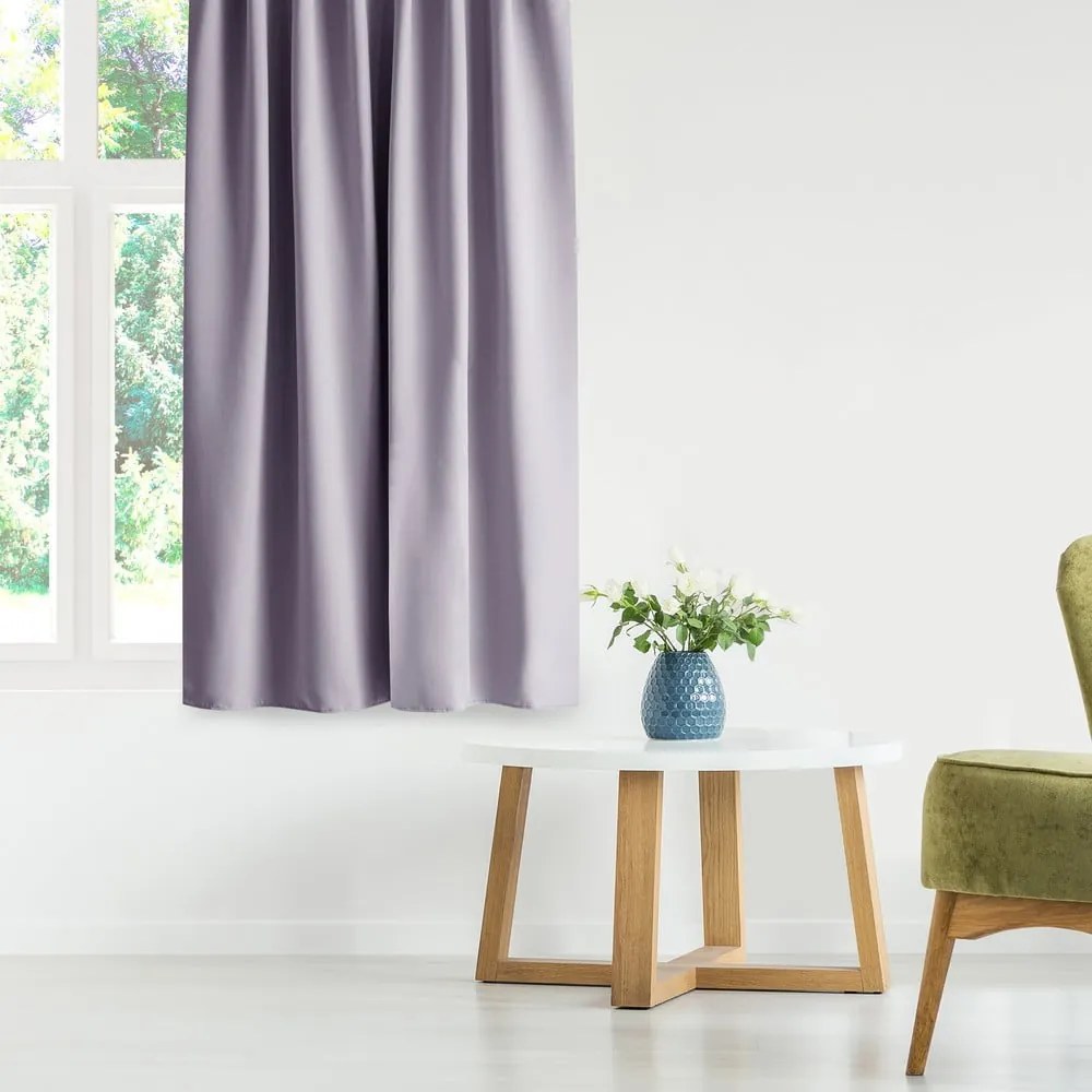 Сиво-розово затъмняващо перде 140x245 cm Eyelets – Restilo