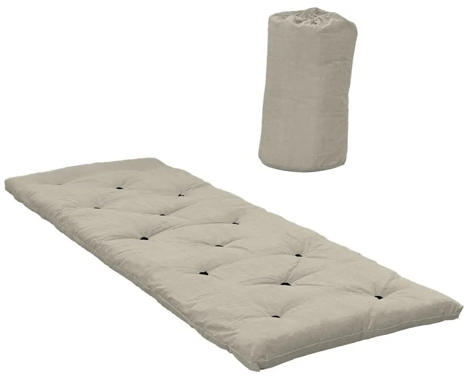 Бежов матрак за футон 70x190 cm Bed In A Bag Linen Beige - Karup Design