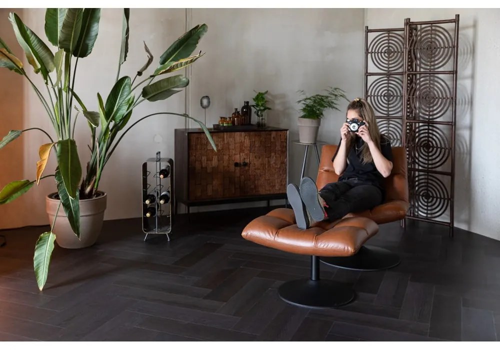 Тъмно сива табуретка за крака Bar - Dutchbone