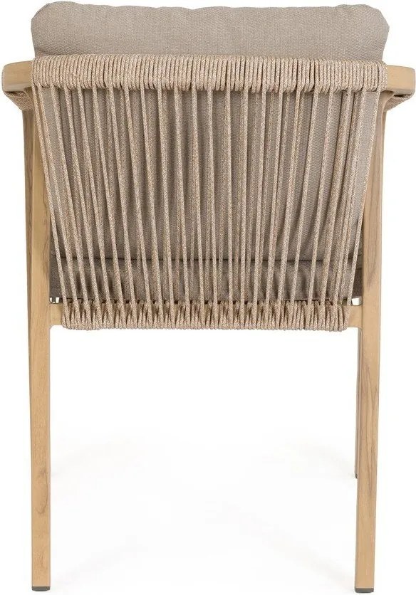 Градински стол метален в естествен цвят Kalimera – Bizzotto