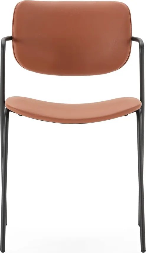 Трапезни столове в комплект от 2 бр. в тухлен цвят Maika – Marckeric