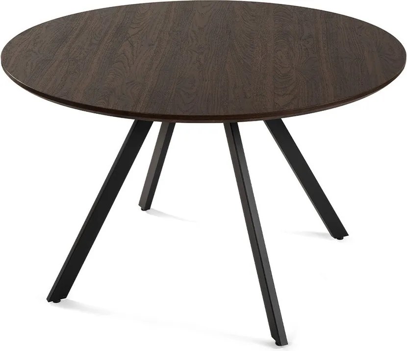 Кръгла трапезна маса от декор от орех ø 120 cm Rivo – Bonami Essentials