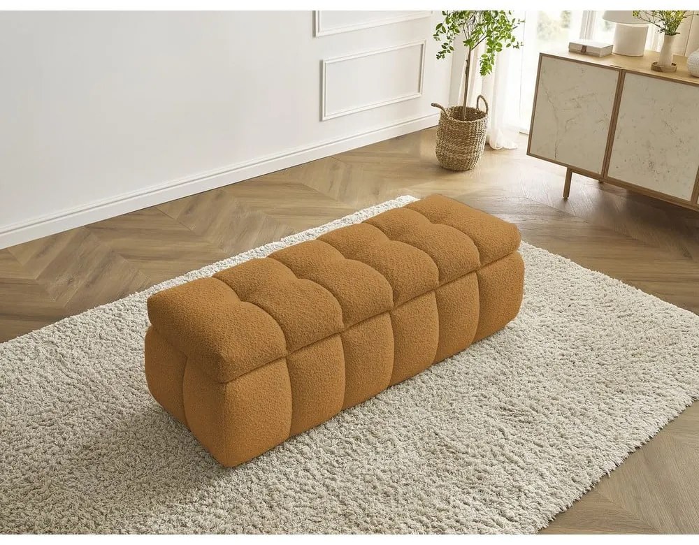 Пейка от букле в цвят горчица Mont Blanc – Bobochic Paris