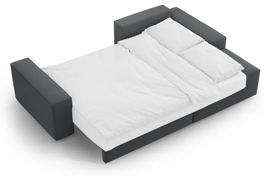 Тъмносив разтегателен ъглов диван (десен ъгъл) Jodie – Micadoni Home