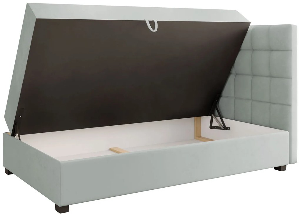 Тапицирано легло Lind-Сиво-120 x 200