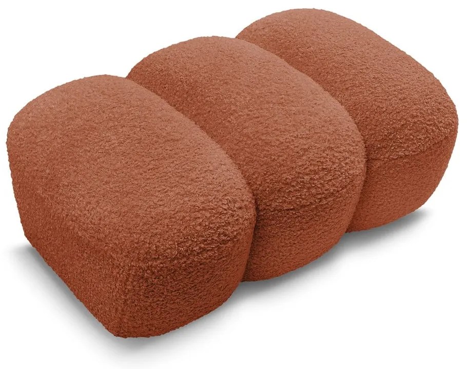 Табуретка от прежда с примки от букле в тухлен цвят Hippolyte – Bobochic Paris