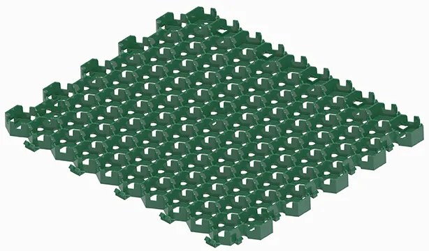 Екологична настилка PP TERRA Dark Green 580x510 mm, тъмно зелен