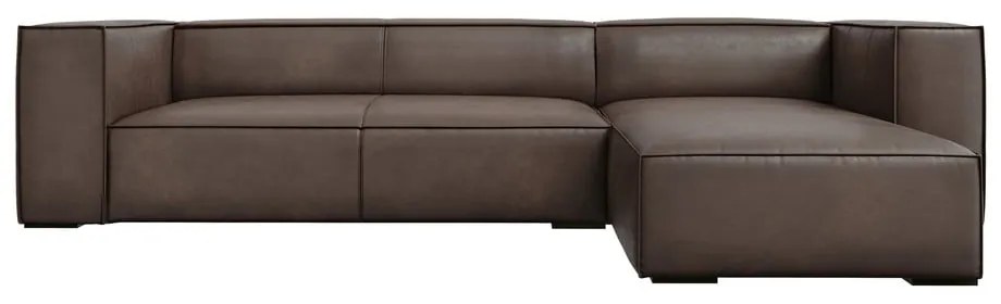 Ъглов диван от кафява кожа (десен ъгъл) Madame - Windsor &amp; Co Sofas