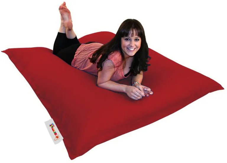Градински пуф Cushion Pouf 100x100, цвят Червен